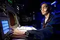Fire Controlman 2nd Class Andrew Jackson launches the ریم-۱۶۱ استاندارد ۳ that destroyed USA 193, February 20, 2008