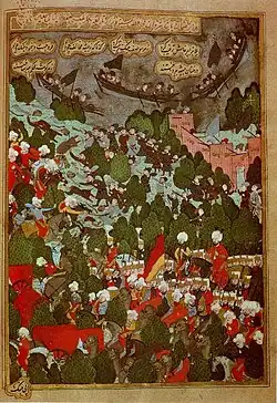 عثمان پاشا و جعفر پاشا، حاکم شیروان در جنگ بت قزاق‌ها در شهنشاهنامه،۱۵۹۷-۱۵۹۸