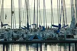 Sailingships in the Port of Balatonföldvár