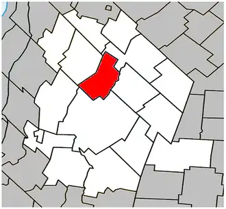 Location within Les Maskoutains Regional County Municipality.