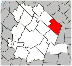 Location within Les Maskoutains Regional County Municipality