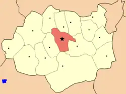 موقعیت ماندالغوبی در نقشه