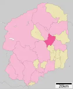 موقعیت Sakura در استان توچیگی