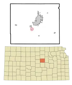Location of Smolan, Kansas