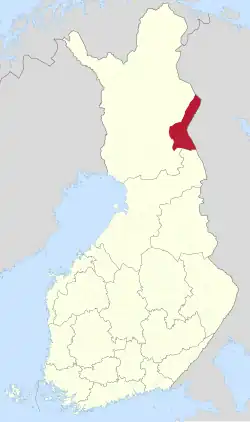 Location of Salla in فنلاند