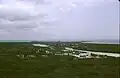 View of North Point, Rice Bay, and Dixon Hill Settlement, facing north from the lighthouse in 1998.