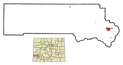 Location in San Miguel County and the state of کلرادو
