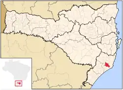 Location in سانتا کاتارینا برزیل