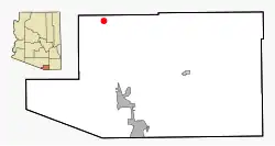 Location in Santa Cruz County and the state of آریزونا
