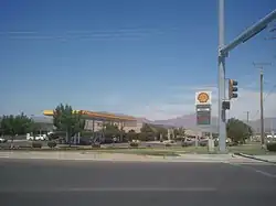 Main street in سانتا تریسا، نیومکزیکو