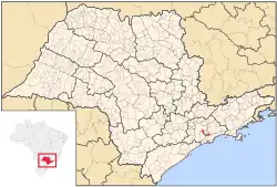 Location of Santo André