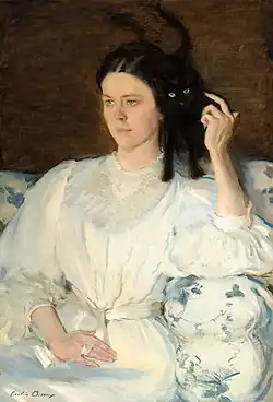 Cecilia Beaux, Sita and Sarita (Jeune Fille au Chat), 1893–1894