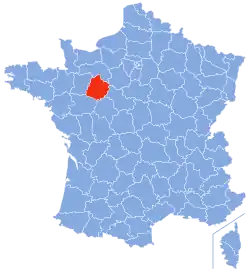 موقعیت سارت در فرانسه