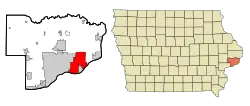 Location in the State of آیووا