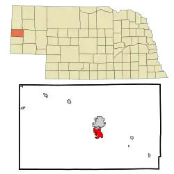 Location within شهرستان اسکاتس بلوف، نبراسکا و نبراسکا