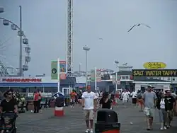 Seaside Heights boardwalk looking toward Funtown Pier
