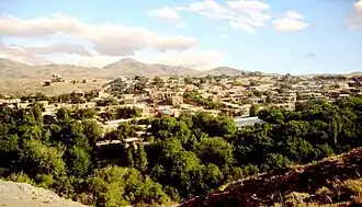 یک سراسرنما از روستای سنجگان در جنوب غرب استان قم.