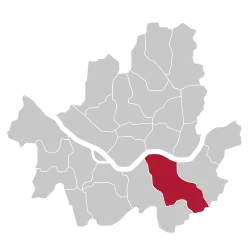 مکان ناحیه گانگنام در سئول