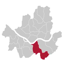 مکان ناحیه سوچو در سئول
