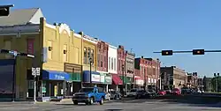 Downtown Seward: west side of courthouse square