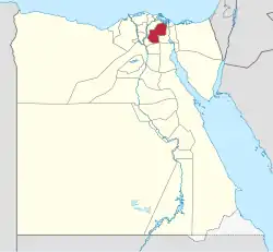 استان شرقیه در نقشه مصر