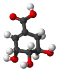 3D model of shikimic acid