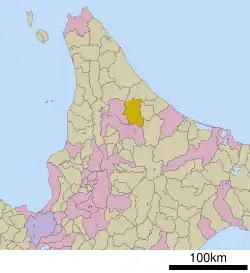 موقعیت شیموکاوا، هوکایدو در هوکایدو (Kamikawa Subprefecture)