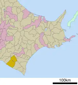موقعیت شینهیداکا، هوکایدو در هوکایدو (Hidaka Subprefecture)