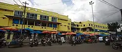 Front view of Sibolga market in Sibolga