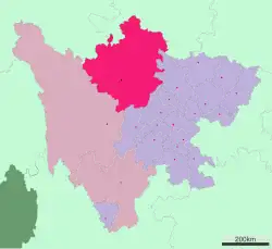 موقعیت نگاوا تبت و استان خود مختار کیانگ در نقشه