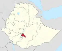 موقعیت ناحیه سیداما در نقشه