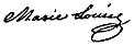 امضاء ماری لوئیز