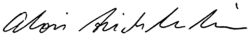 امضاء آلوئیس