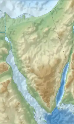 کونتیلت عجرود در Sinai واقع شده