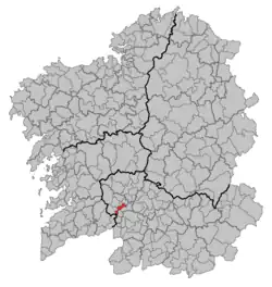 Situation of Ribadavia within گالیسیا