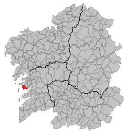 Location of Sanxenxo