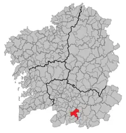 Situation of Xinzo de Limia within گالیسیا