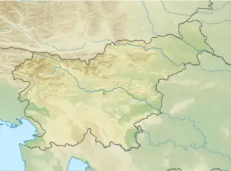 تریگلاو در اسلوونی واقع شده