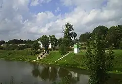 Piers on the neman River in Smalininkai