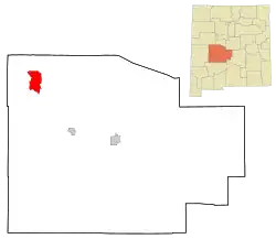 Location of Alamo, New Mexico