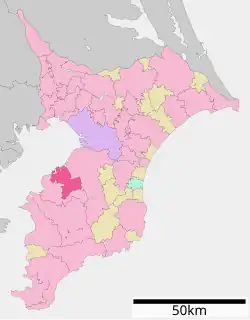 Location of Sodegaura in استان چیبا