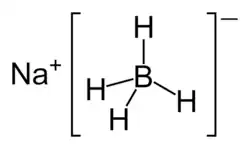 The structure of sodium borohydride