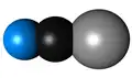 Sodium cyanide space filling