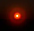 A solar corona soon after sunrise