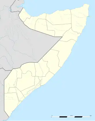 ماندیر در سومالی واقع شده