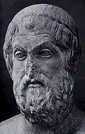سوفوکل (۴۹۶ق. م-۴۰۶ق. م) (به یونانی: Σοφοκλῆς) یکی از تراژدی‌نویسان یونان باستان است. کشمکش انسان‌ها با تقدیر از اصلی‌ترین درونمایه‌های آثار سوفوکل می‌باشد. یکی از مهم‌ترین ابداعات سوفوکل در نمایش، ورود بازیگر سوم به صحنهٔ تئاتر است.