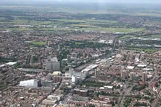 Aerial view of Southend-on-Sea
