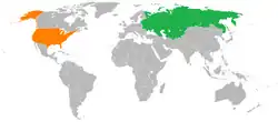 نقشهٔ مکان‌نمای Soviet Union و United States