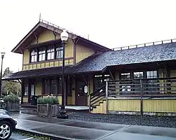 The historic Southern Pacific depot in Springfield