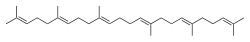 Skeletal formula of squalene